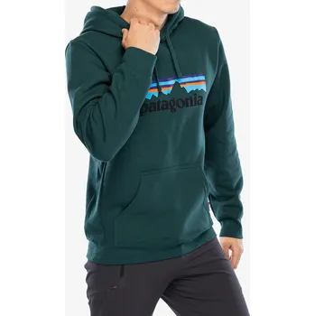 Pánská mikina Mikina s kapucí Patagonia P-6 Logo Uprisal Hoody - cascade green