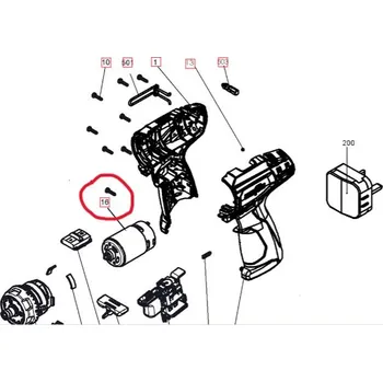 Mafell Motor kpl. 10,8V verp. nur für Ersatz (207731) náhradní díl