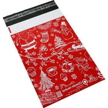 Obálka Vánoční plastové obálky červené 381 x 457 mm