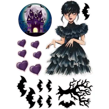 Jedlá dekorace na dort WEDNESDAY-29 Materiál: Jedlý papír