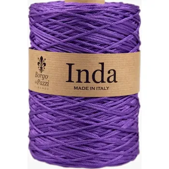 Příze Borgo de Pazzi Inda 24 Fialová (Špagátová příze Inda 24 Viola)