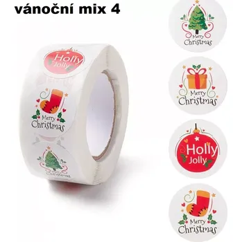 samolepka Dekorativní samolepky Vánoční mix 4 - 100 ks