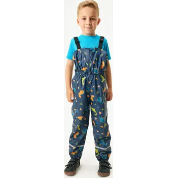 Chlapecké kalhoty unuo Dětské nepromokavé kalhoty s fleecem, Dinosauři Velikost: 98/104