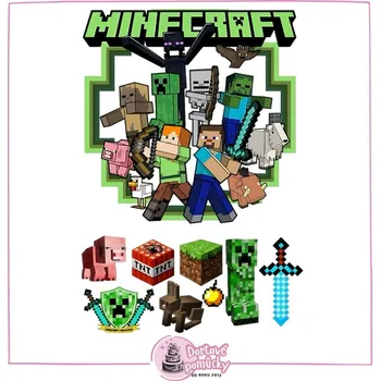 Přisada na vaření a pečení Minecraft č.15 jedlý papír - Bez úprav / Fondánový list +40 Kč / Bez decor gelu