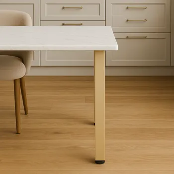 Stolová podnož Interex design Stolová noha GENEVA / Zlatá matná 710 mm