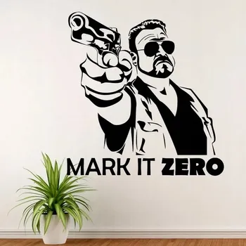 Samolepící dekorace Big Lebowski Mark It Zero - vinylová samolepka na zeď 80x77cm