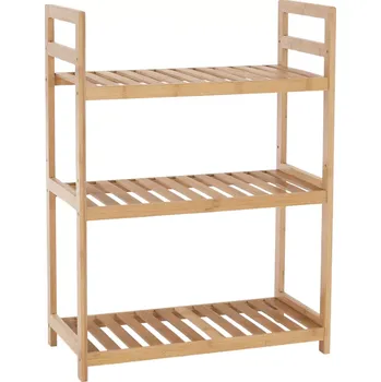 regál 3-policový regál FIORE TYP 1 - přírodní bambus - SLEVA 3% s kodem radost25