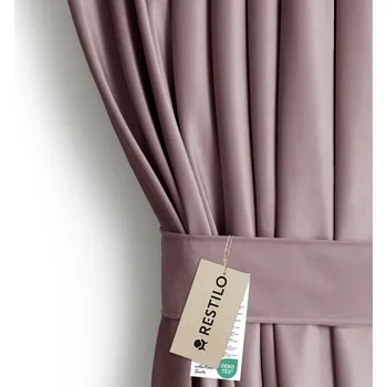 Závěs Závěs s multifunkční páskou AmeliaHome Velvet tmavě béžový , velikost 140x245