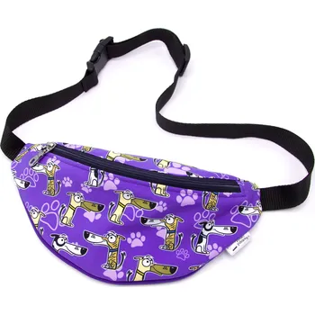 Outdoorové zavazadlo Pískací Potvůrky Ledvinka - whippet Barva: fialová