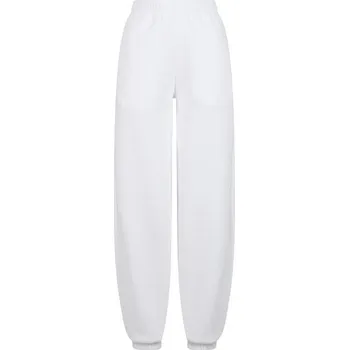 Build Your Brand Hebké dámské tepláky Fluffy - Bílá | S