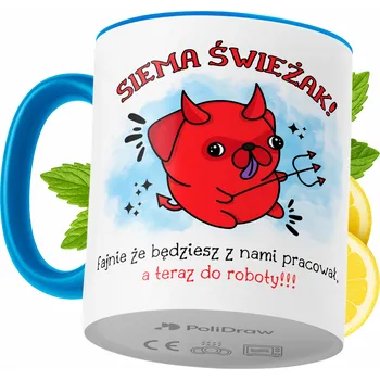 Hrnek Polidraw Hrnek Polidraw Vítejte v Práci jako Dárek keramický 330 ml