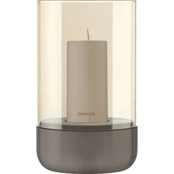Svícen Blomus CALMA svícen - kouřová & nerez M