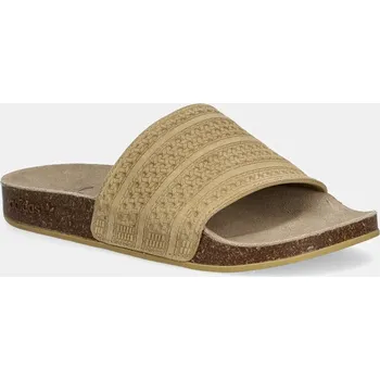 Dámské pantofle Semišové pantofle adidas Originals Adilette Rs, 40.5, zelená, 19X