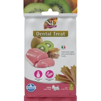 Pamlsek pro psa N&D TROPICAL Dog Dental Snack Pork Mini 60 g