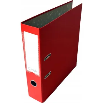 Šanon 7,5 cm O-Pen s pákovým mechanismem, červený, s kovovými rohy, široký