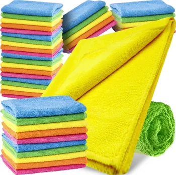 Utěrka 40x MĚKKÁ UTĚRKA SADA UTĚREK Z MIKROVLÁKNA HADŘÍKY NA PRACH SAD