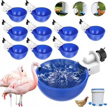 napáječka pro hospodářská zvířata 10 KS AUTOMATICKÁ NAPÁJEČKA PRO DRŮBEŽ SLEPICE KACHNY