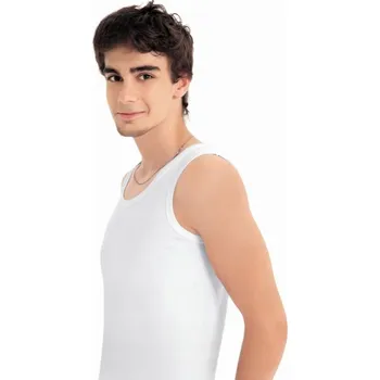 Pánské tílko Pánské bílé bavlněné tílko vel. BAVLNA