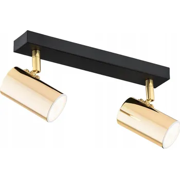 Stropní reflektor kulatý Argon černý, mosaz