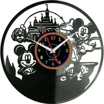 Hodiny WALT DISNEY HODINY NÁSTĚNNÉ DEKORATIVNÍ MODERNÍ VINYLOVÁ DESKA