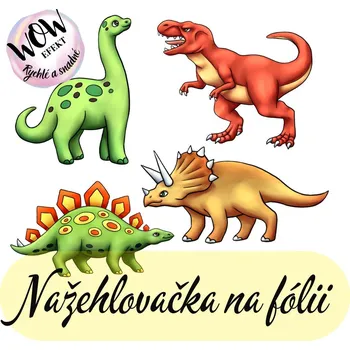 Nažehlovačky na fólii Nažehlovačka na fólii, Dinosauři, 15,1x18,6cm /ks