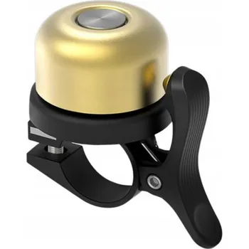 Zvonek na kolo Mechanický zvonek na kolo zlatý 22 mm s držákem pro AirTag