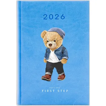 Kalendář Knižkový kalendář 2026 A5 FunnyCase modrý