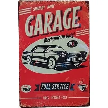 Obraz Plechová cedule Garage