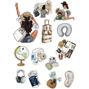 Jedlá dekorace na dort CESTOVÁNÍ-17 Materiál: Jedlý papír