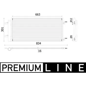 Ventilátor topení a klimatizace Kondenzátor klimatizace MAHLE ORIGINAL AC 902 000P