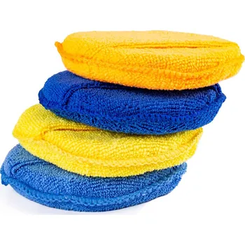 Sada kulatých leštidel z mikrovlákna s kapsou na prsty 4x125 mm - 02905