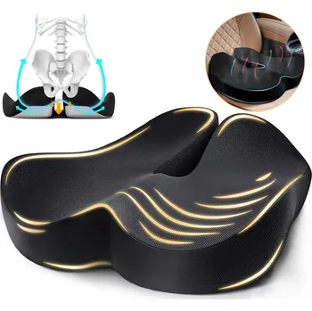 Polštář Ortopedický Polštář Profilovaný Paměťový na Sezení do Křesla Židle Velký