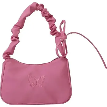 Kabelka Vyšívaná mašlová kabelka s motýlem | ramenní taška, makeup taška - PK