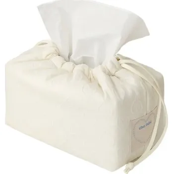 Úložný box Cotton dekorativní box s víkem | kuchyňský organizér, textilní doplněk - Bílý