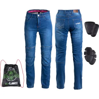 Moto oblečení W-tec Dámské moto jeansy GoralCE (Velikost: 3XL, Barva: modrá)