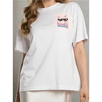 Dámské oblečení Sinsay - Tričko s potiskem - bílá - 343FK-00X - 343FK-00X-M