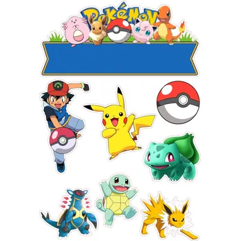 Jedlá dekorace na dort POKÉMON-10 Materiál: Jedlý papír