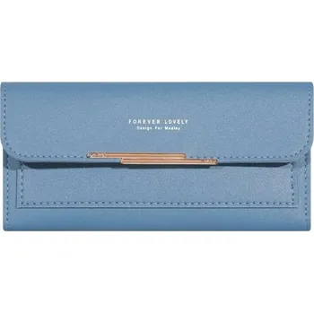 Peněženka Stylová mini peněženka se zipem a přihrádkami | dámská peněženka, mini peněženka - Modrý