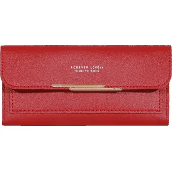 Peněženka Stylová mini peněženka se zipem a přihrádkami | dámská peněženka, mini peněženka - burgundské