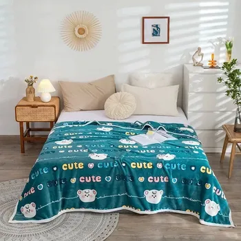 Dětská deka Příjemná plyšová univerzální jarní deka | dětská deka, přikrývka - 12 , 150x200cm