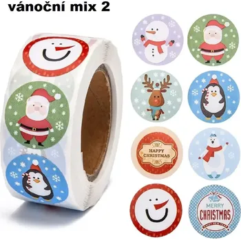 samolepka Dekorativní samolepky Vánoční mix 2 - 100 ks