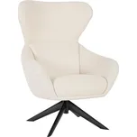 Bizzotto Bílé otočné křeslo Hailey