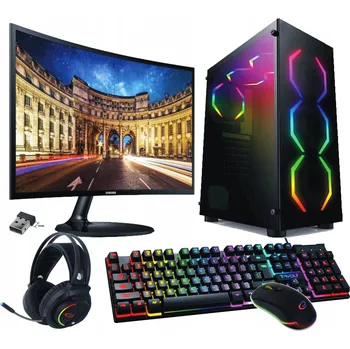 Stolní počítač Počítač 7-gen AMD 8GB M.2 512GB LED TV 22 + Win10