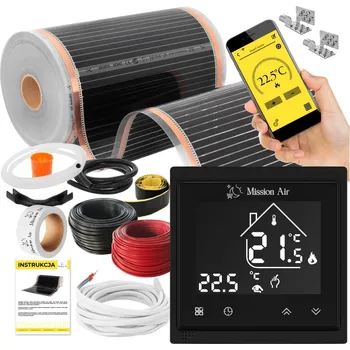 Topná rohož SADA INFRAČERVENÉ Vyhřívací Podložka Fólie FÓLIÍ 160 W/m² 1 m²