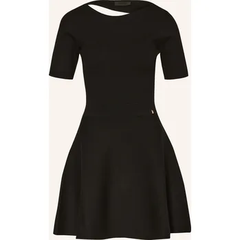 Dámské šaty Liu Jo Dámské Pletené Šaty S Průstřihem, černá, 38