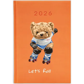 Kalendář Knižkový kalendář 2026 A5 FunnyCase modrý