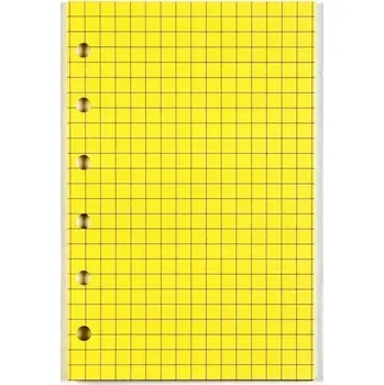 Zápisník KARTIČKY VLOŽKA DO ORGANIZÉRU NOTES ZÁPISNÍK A5/MŘÍŽKA ŽLUTÁ ANTRA IDELANY
