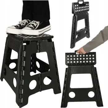 Stolička Skládací Stolička Vysoká 39 cm Kuchyňská Plastová Protiskluzová