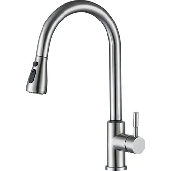 Vodovodní baterie Dřezová baterie s vytahovací sprškou, LUX-014 SENSOR