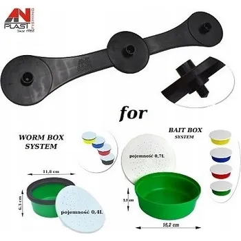 Bezpečnostní kamera Krabička Anplast základna trojitá černá